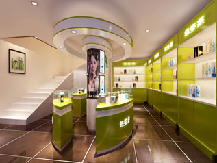 化妝品專柜展廳裝修設計 化妝品專柜展廳裝修設計